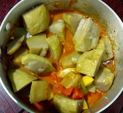 squash curry(chow-chow)