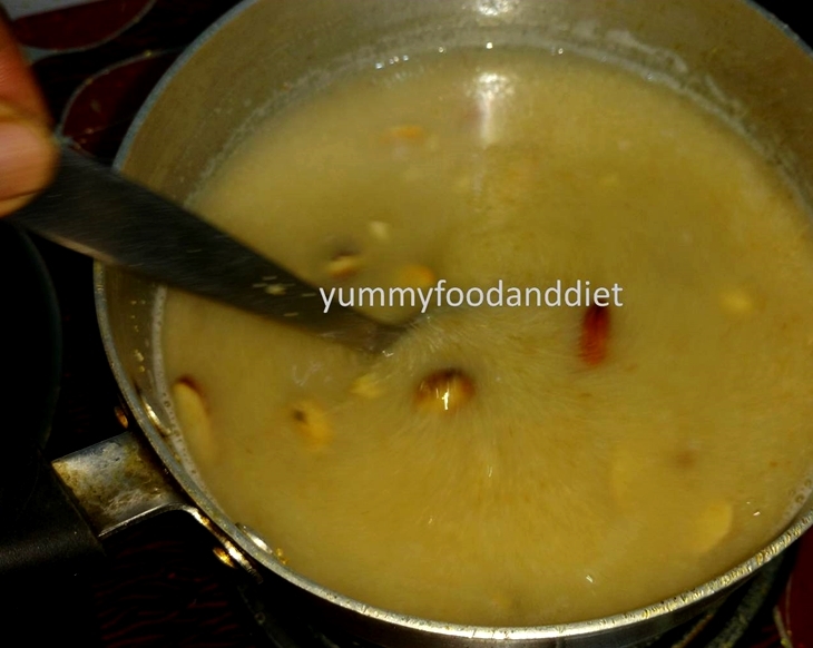 How to make yummy suji ka halwait continuously, otherwise it may stick with the pan.