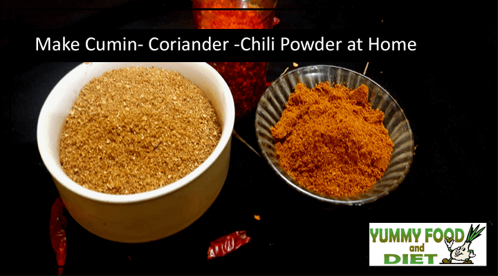 Make Cumin- Coriander -Chili Powder at Home